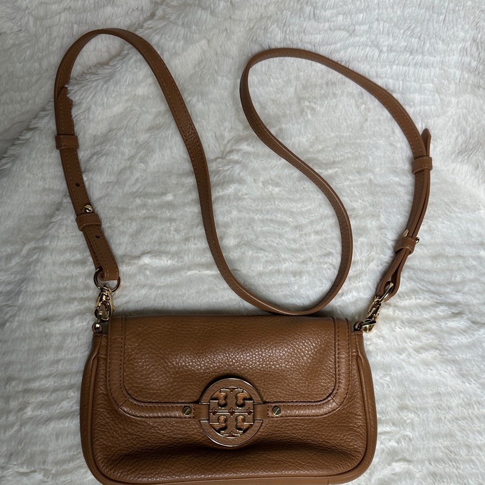Tory Burch Brown Leather Crossbody Bag - Picture 9 of 11